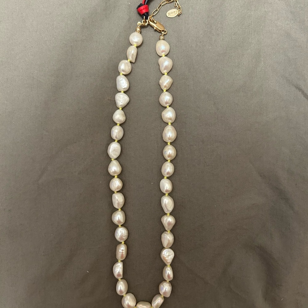 Clare V. pearl necklace